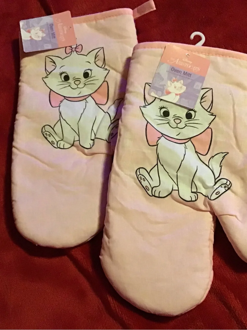 Disney Marie Light Pink Cat Oven Mitts